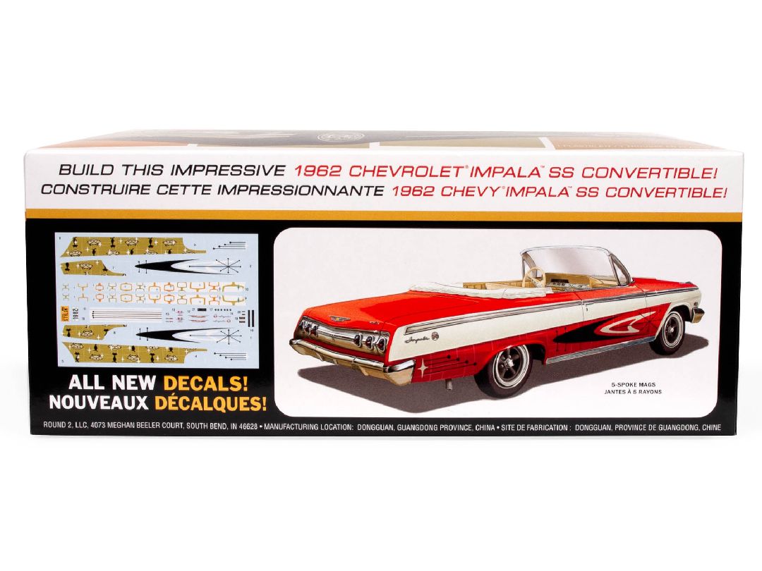 AMT 1/25 1962 Chevy Impala Convertible Model Kit (Level 2) - Click Image to Close