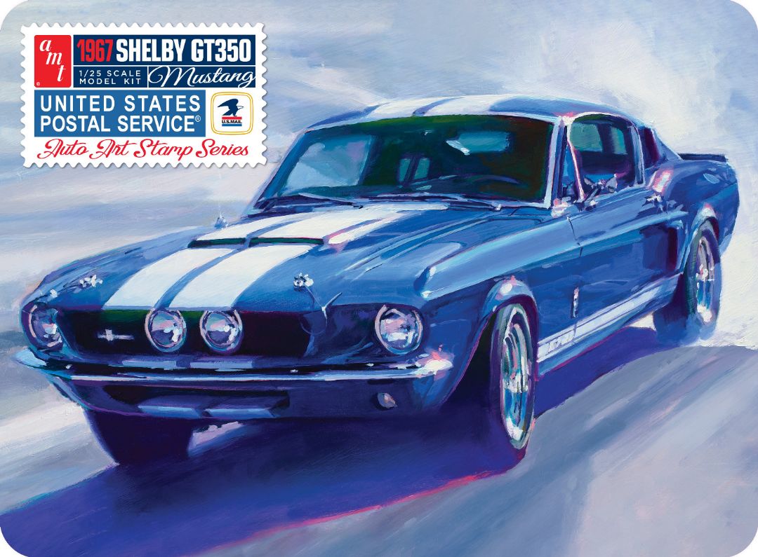 AMT 1/25 1967 Shelby GT350 USPS Stamp Series Model Kit (Level 2)