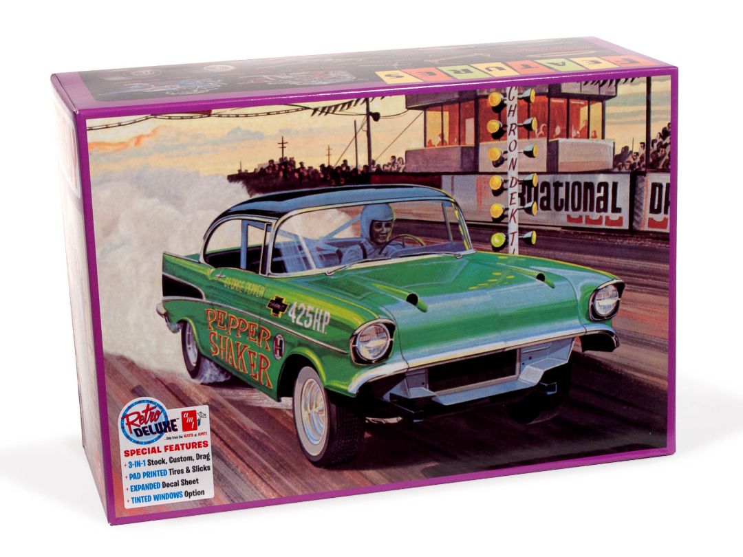 AMT 1957 Chevy Bel Air "Pepper Shaker" 1/25 (Level 2) - Click Image to Close