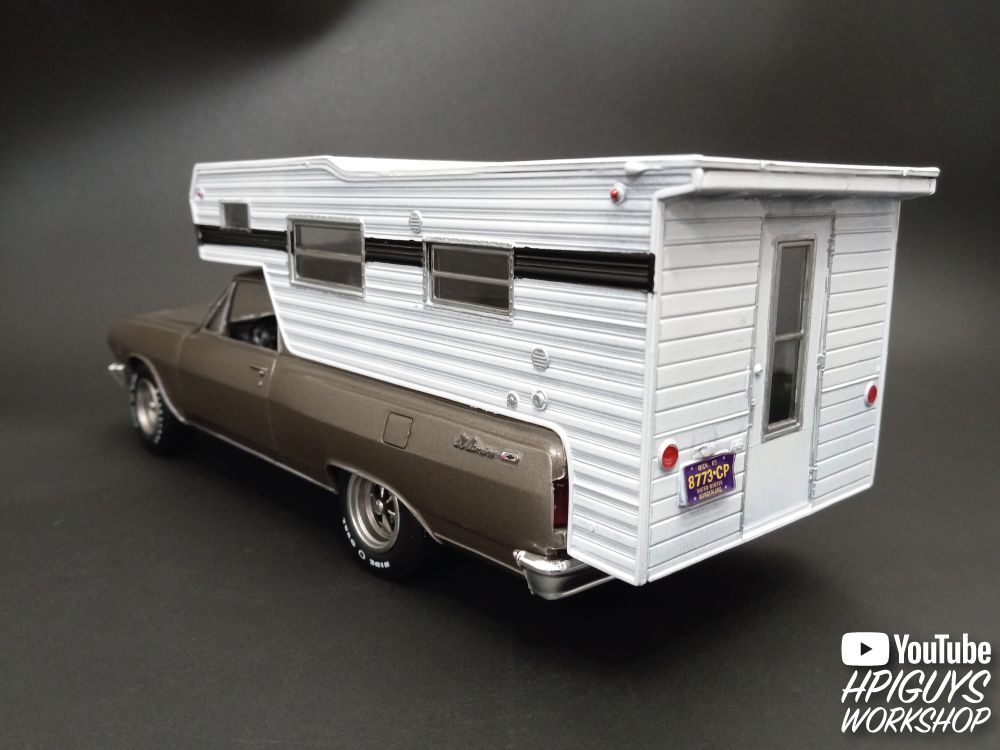 AMT 1/25 1965 Chevy El Camino w/Camper - Click Image to Close