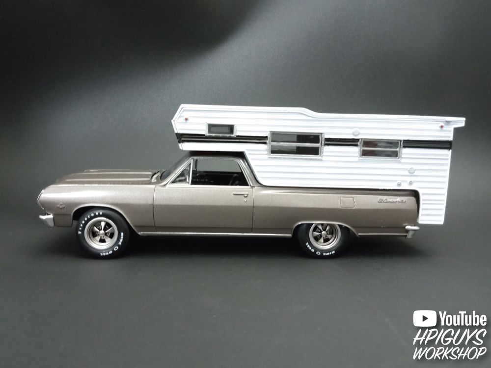 AMT 1/25 1965 Chevy El Camino w/Camper - Click Image to Close