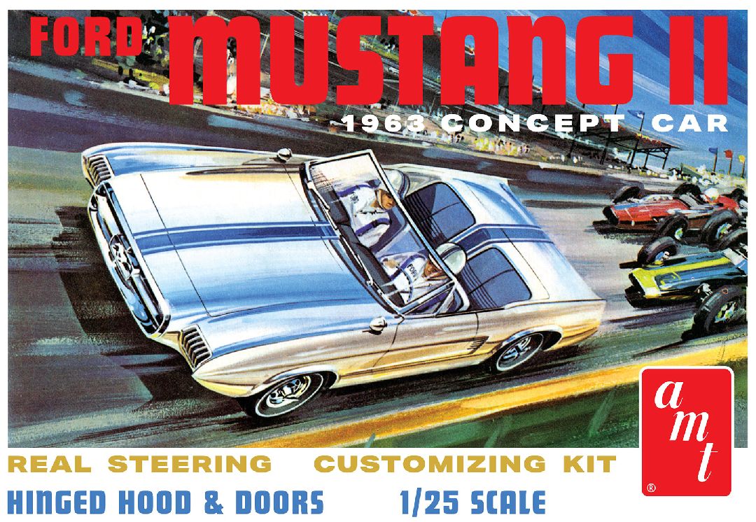 AMT 1/25 1963 Ford Mustang II Concept Car - Click Image to Close