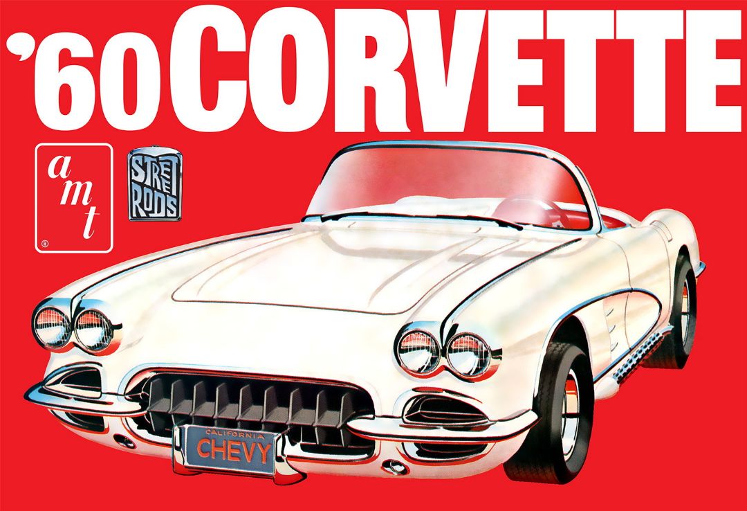 AMT 1/25 1960 Chevrolet Corvette Model Kit (Level 2) - Click Image to Close