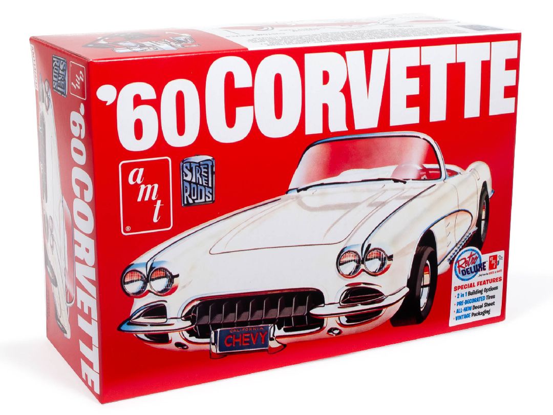 AMT 1/25 1960 Chevrolet Corvette Model Kit (Level 2) - Click Image to Close