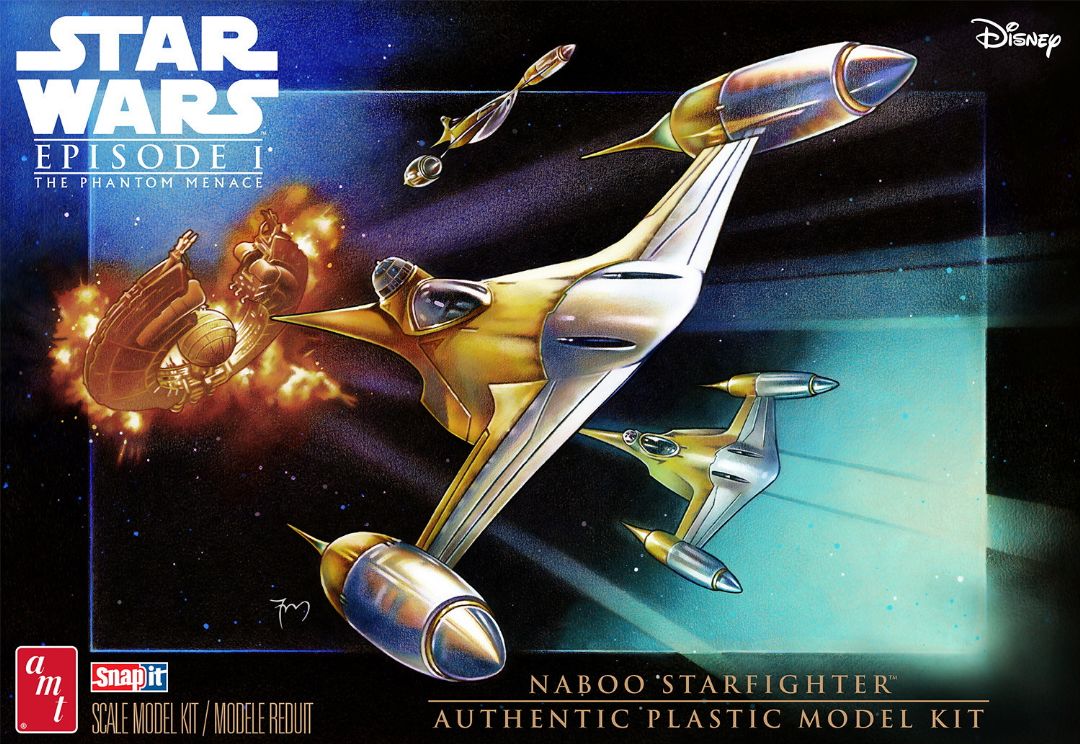 AMT 1/48 Star Wars: The Phantom Menace Naboo Starfighter - Click Image to Close
