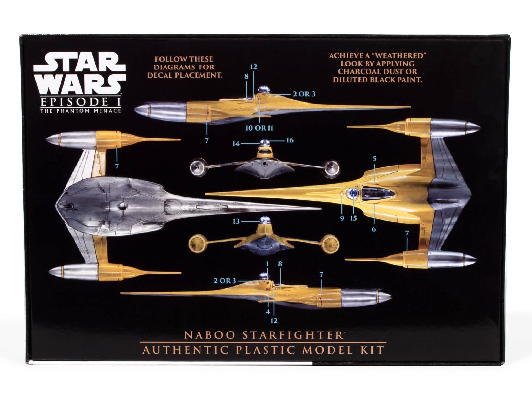 AMT 1/48 Star Wars: The Phantom Menace Naboo Starfighter - Click Image to Close
