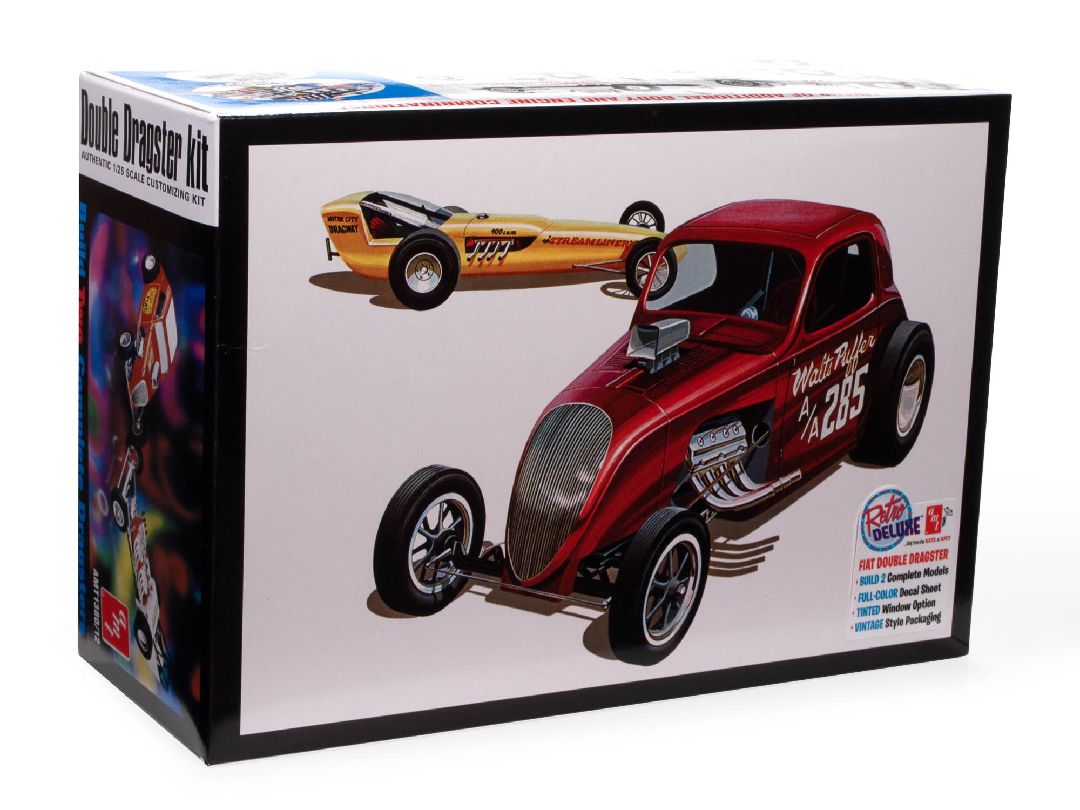 AMT 1/25 Fiat Double Dragster Model Kit (Level 2)