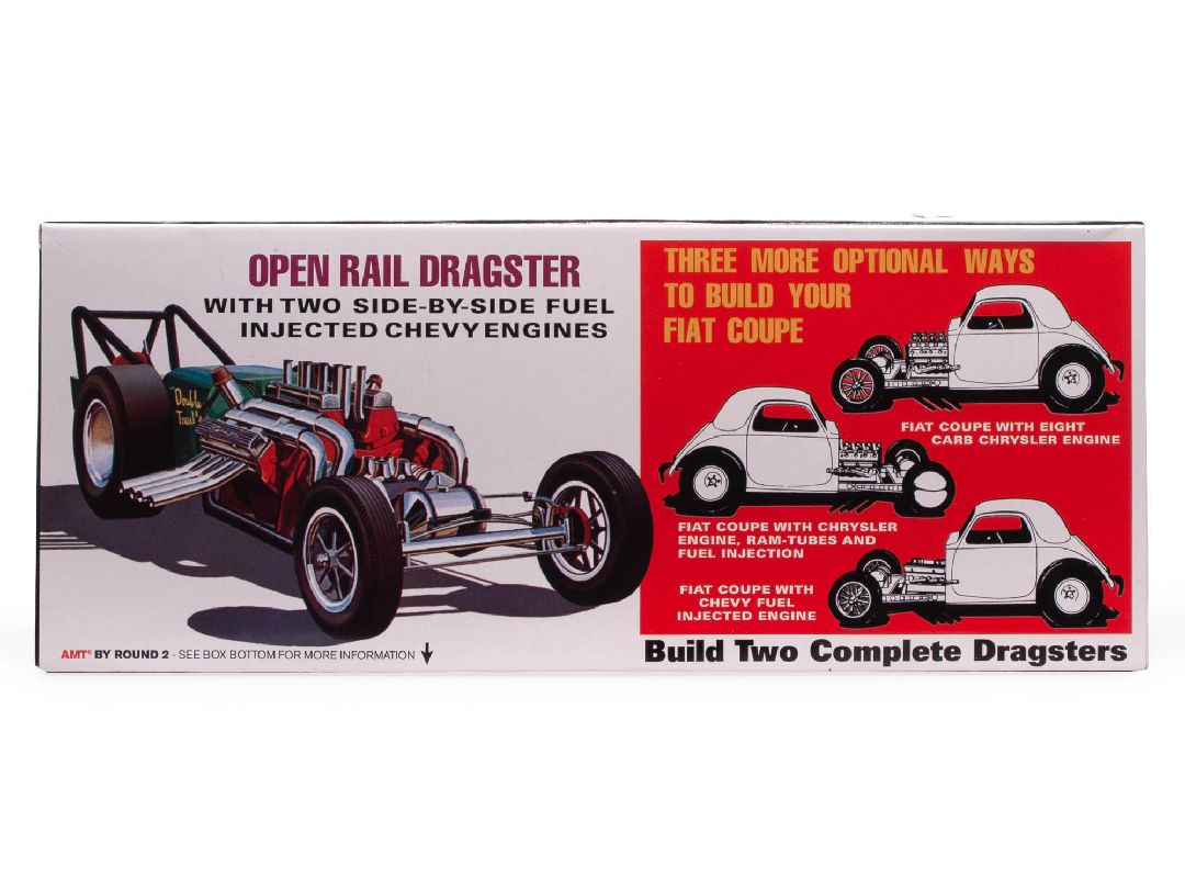 AMT 1/25 Fiat Double Dragster Model Kit (Level 2)