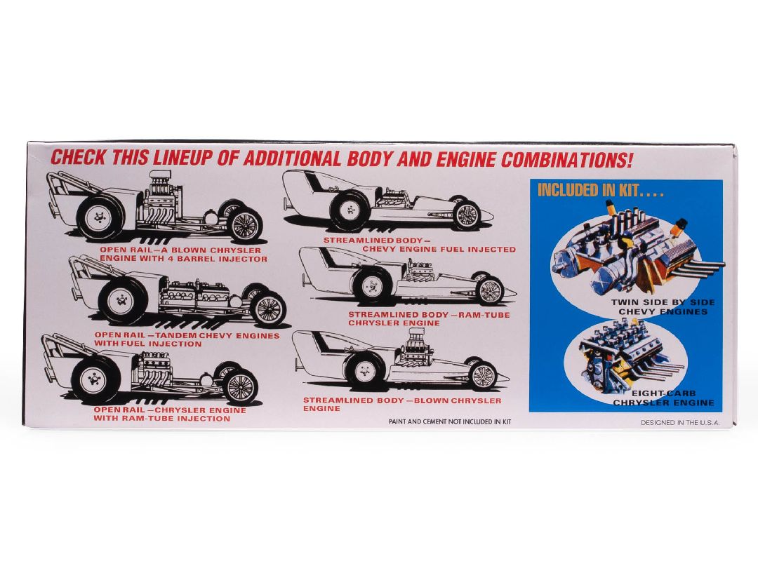 AMT 1/25 Fiat Double Dragster Model Kit (Level 2)
