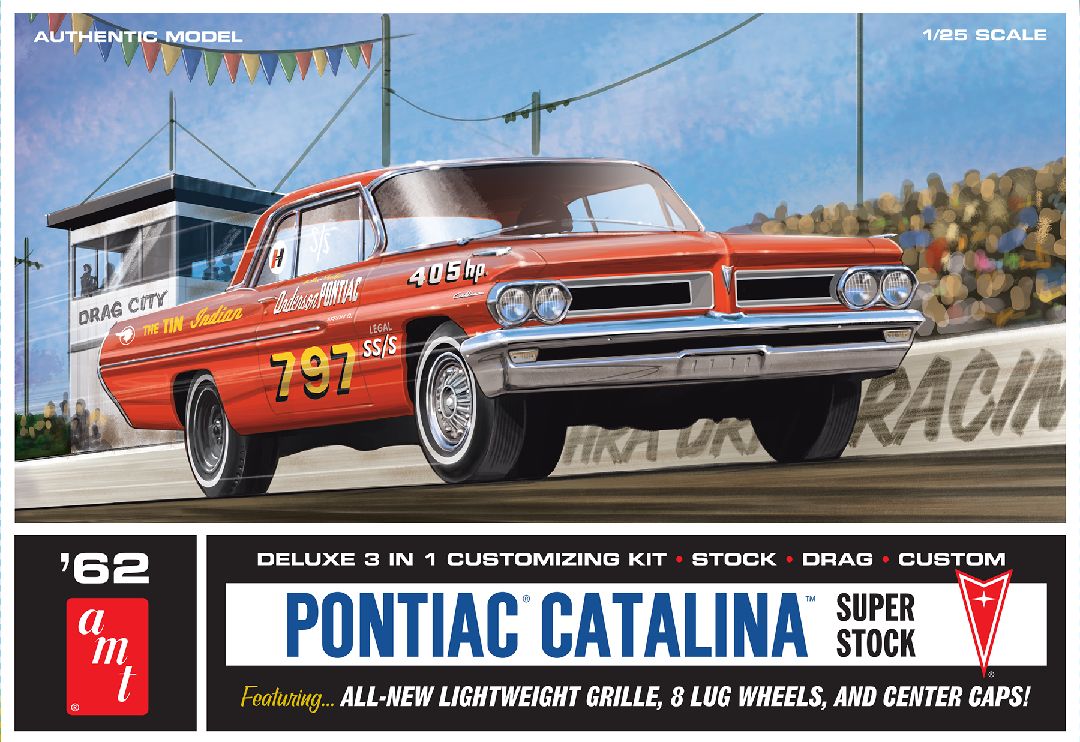 AMT 1/25 1962 Pontiac Catalina Super Stock - Click Image to Close