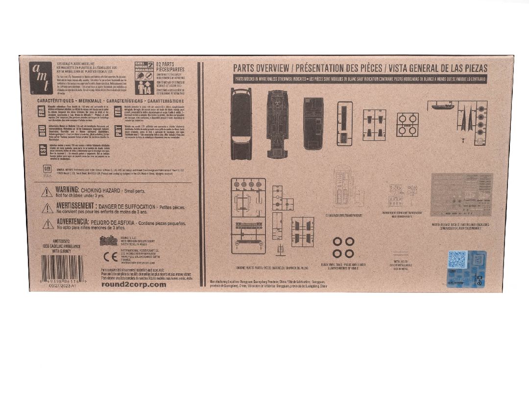 AMT 1/25 1959 Cadillac Ambulance With Gurney - Click Image to Close