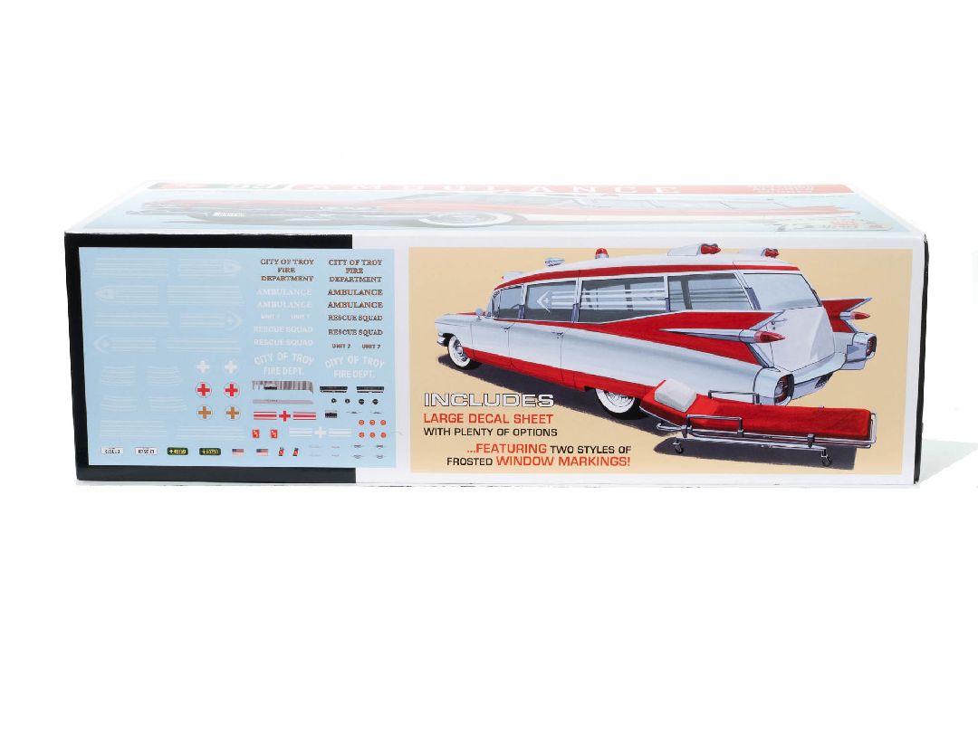 AMT 1/25 1959 Cadillac Ambulance With Gurney - Click Image to Close