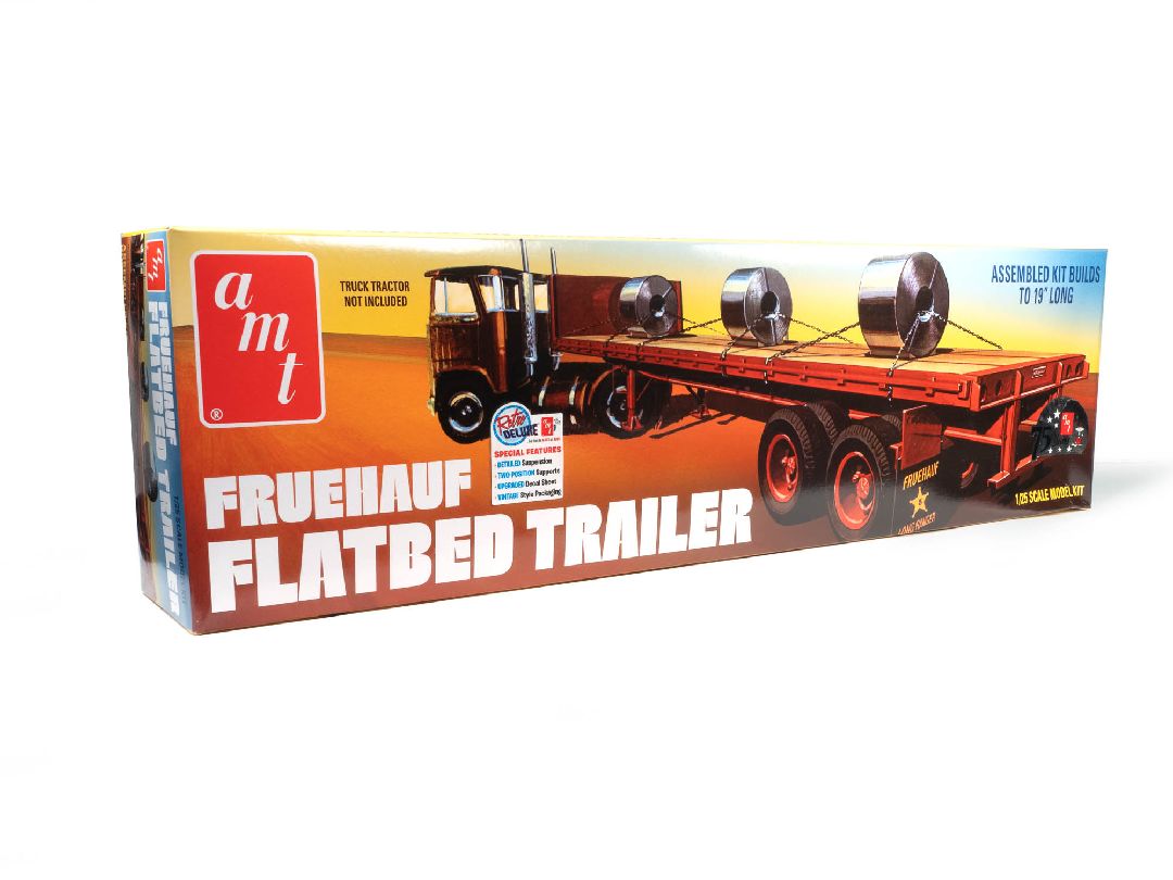 AMT 1/25 Fruehauf Flatbed Trailer