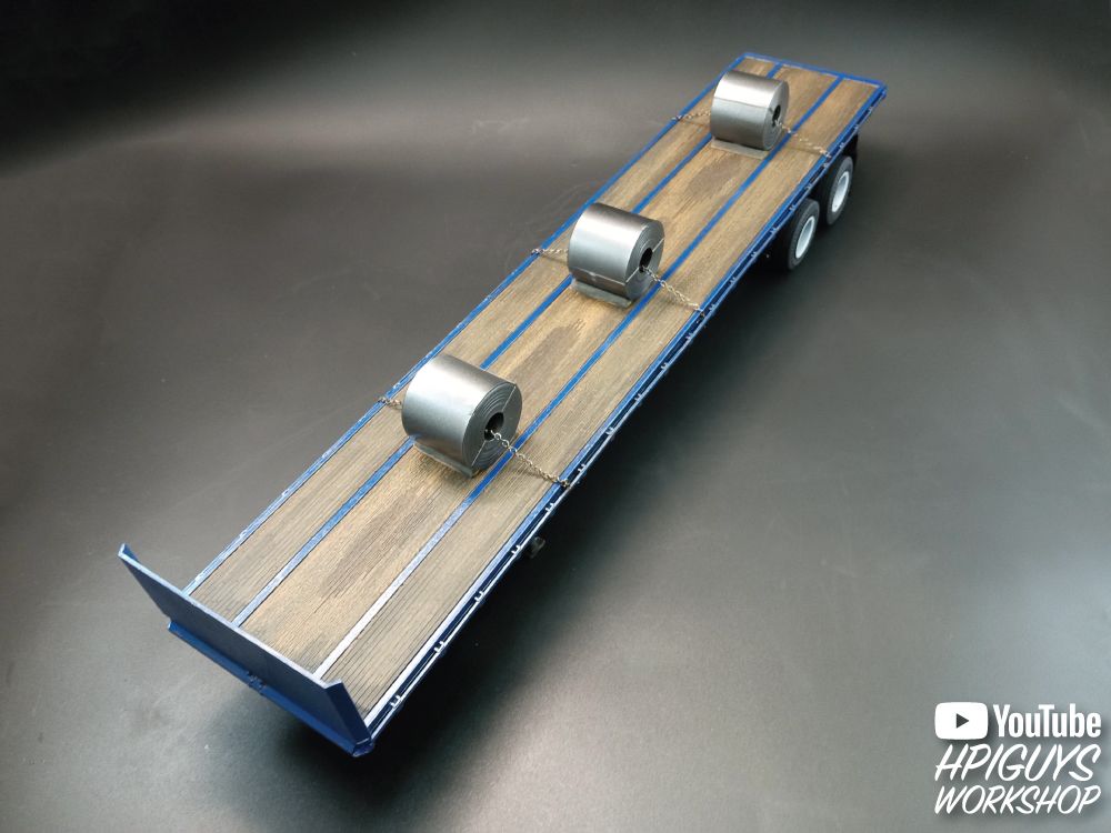 AMT 1/25 Fruehauf Flatbed Trailer - Click Image to Close