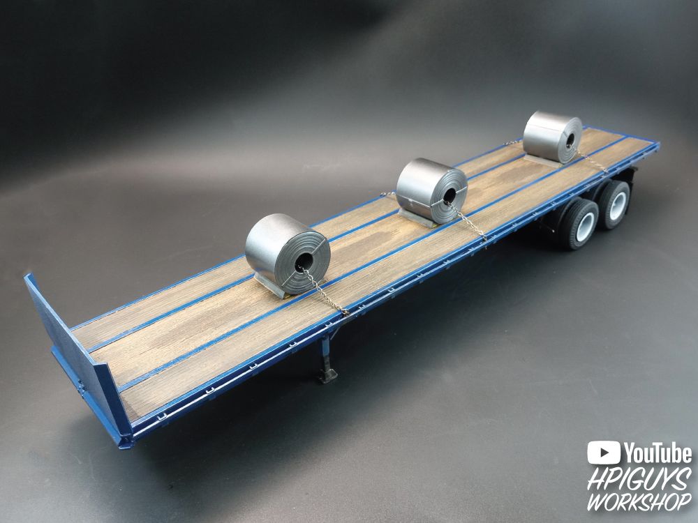 AMT 1/25 Fruehauf Flatbed Trailer - Click Image to Close