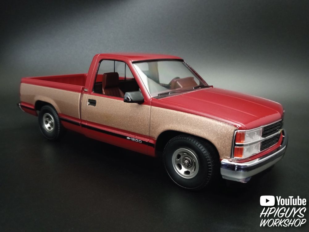 AMT 1/25 1992 Silverado Shortbed Fleetside Pickup Model Level 2