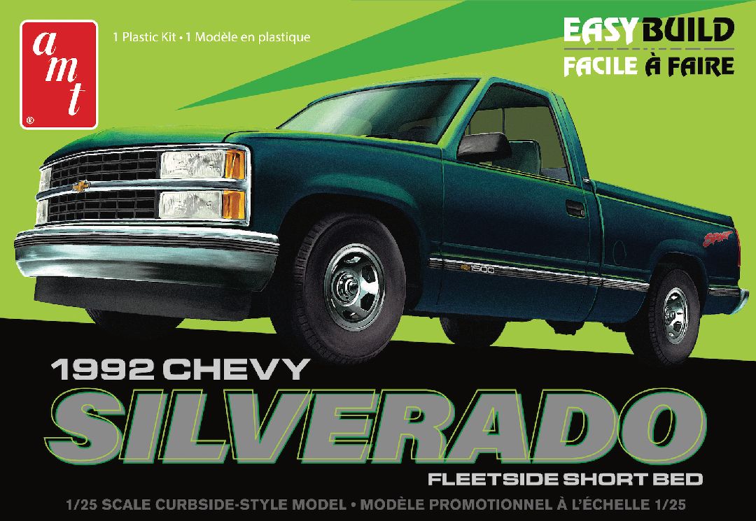 AMT 1/25 1992 Silverado Shortbed Fleetside Pickup Model Level 2