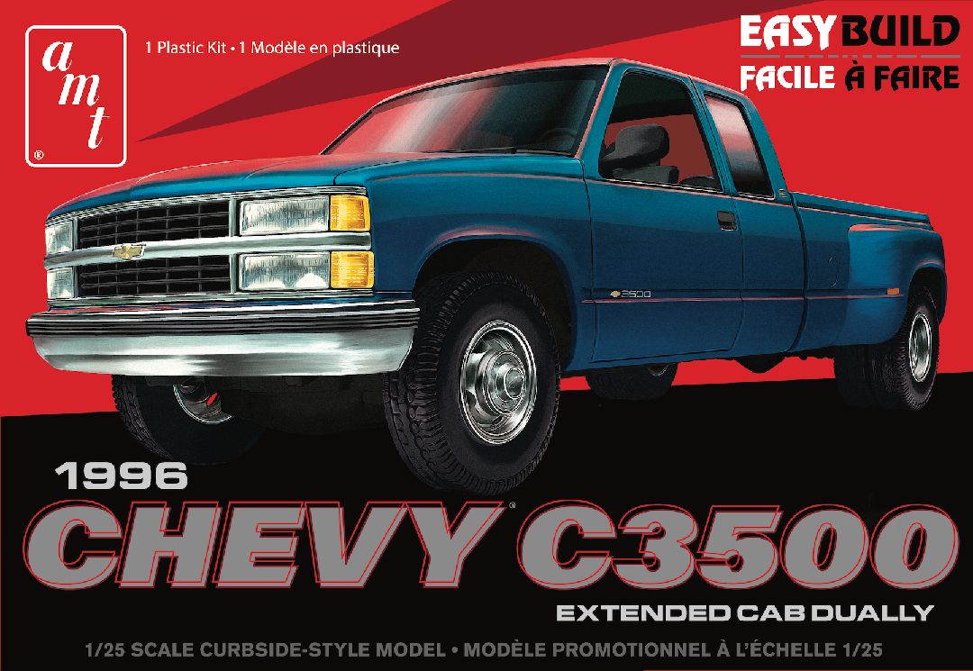 AMT 1/25 1996 Chevrolet C-3500 Dually Pickup Easy Build