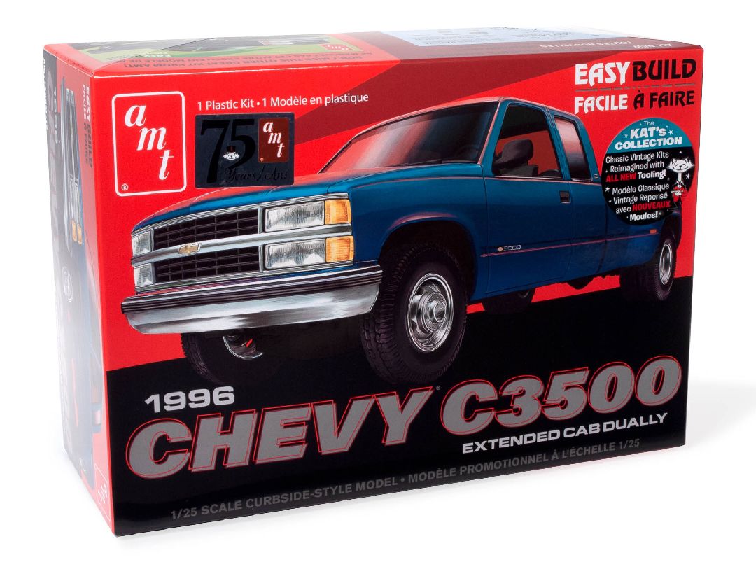 AMT 1/25 1996 Chevrolet C-3500 Dually Pickup Easy Build