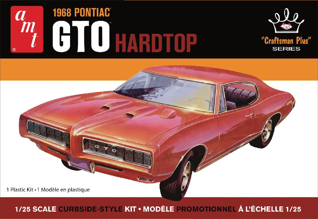AMT 1/25 1968 Pontiac GTO Hardtop Craftsman Plus Model Kit