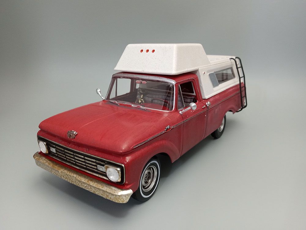 AMT 1/25 1963 Ford F100 Camper Pickup NEW TOOLING - Click Image to Close