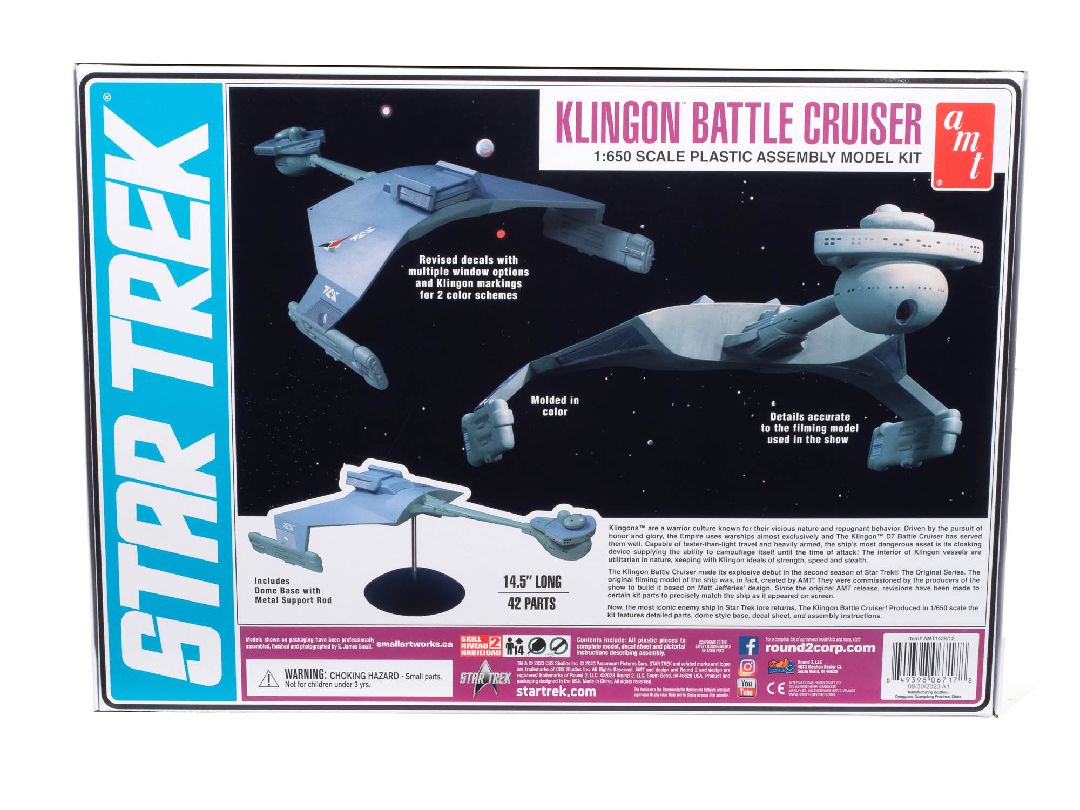 AMT 1/650 Star Trek: The Original Series Klingon Battle Cruiser