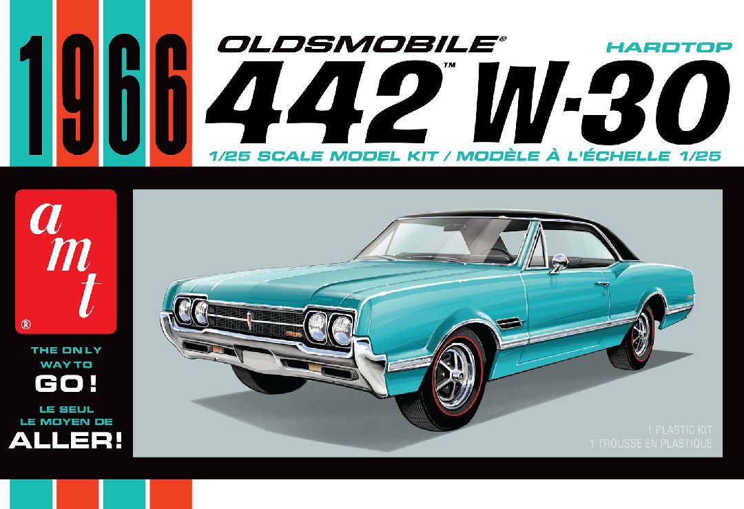 AMT 1/25 1966 Olds 442 Hardtop Model Kit