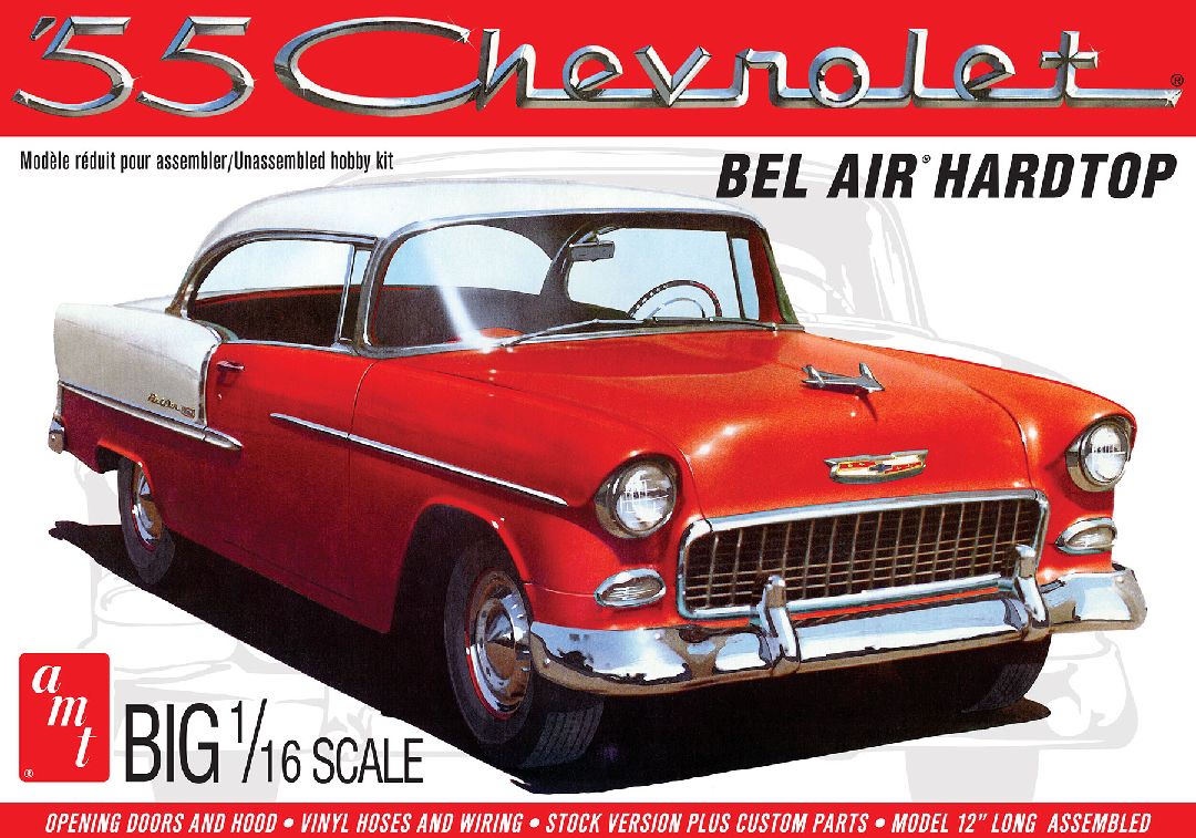 AMT 1/16 1955 Chevy Bel Air Hardtop - Click Image to Close