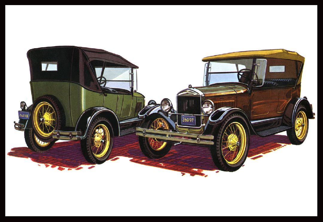 AMT 1/25 1927 Ford T Touring Model Kit (Level 2)