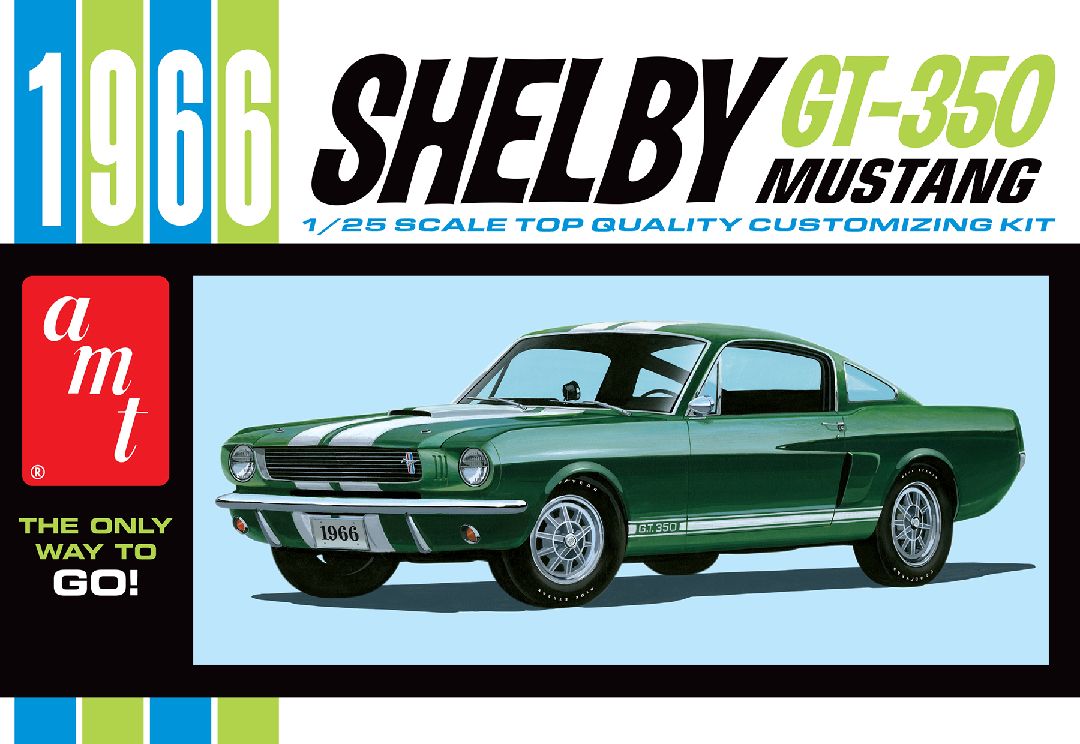 AMT 1/25 1966 Shelby Mustang 350GT Model Kit (Level 2)