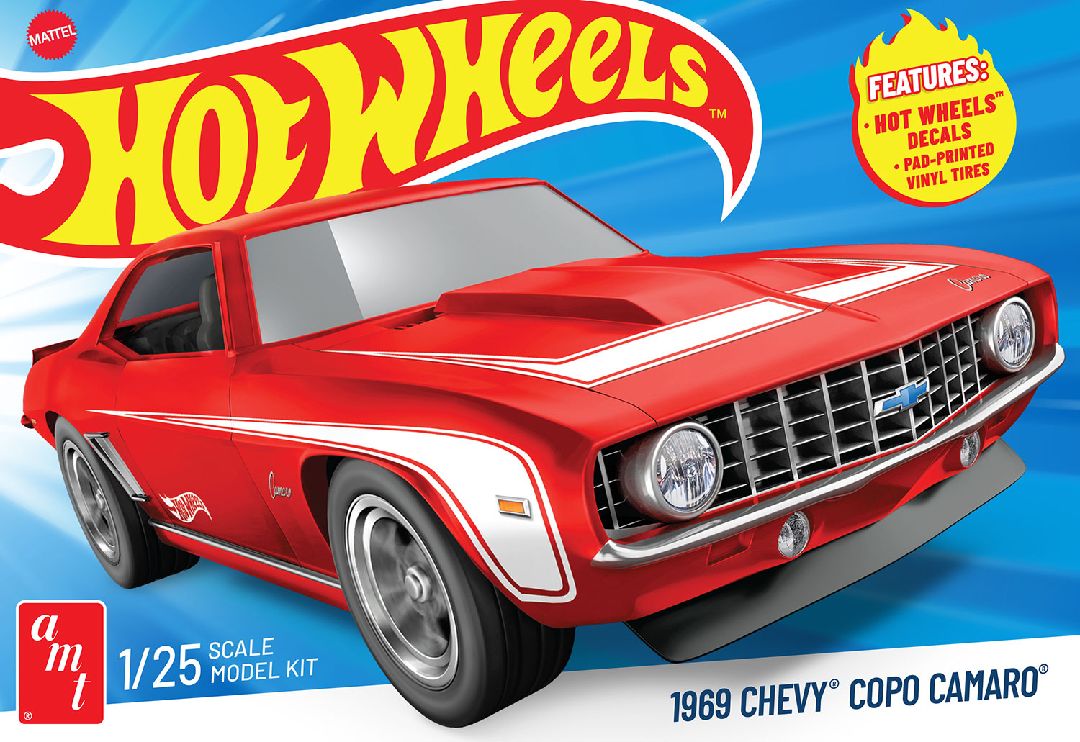 AMT 1/25 1969 Chevy Camaro COPO Hot Wheels (Level 2)