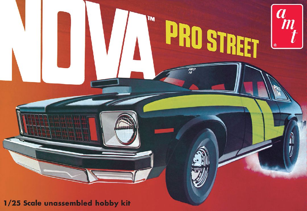 AMT 1/25 1976 Chevy Nova Pro Street Model Kit (Level 2)
