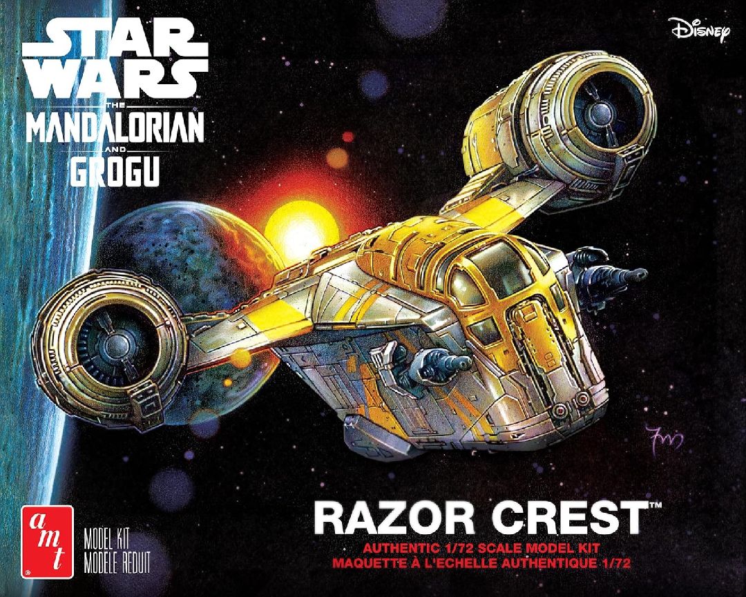 AMT Star Wars: Mandalorian & Grogu Razor Crest 1/72 Model Kit