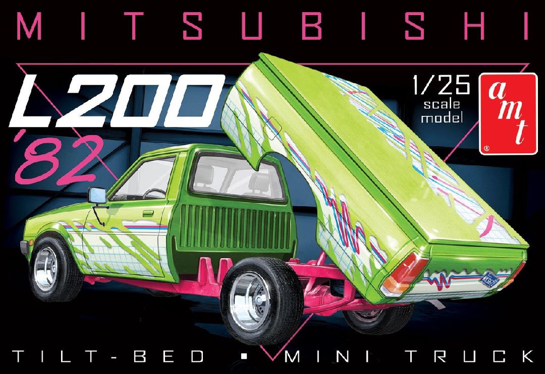 AMT Mitsubishi L200 Tilt-Bed Pickup 1/25 Model Kit (Level 2)