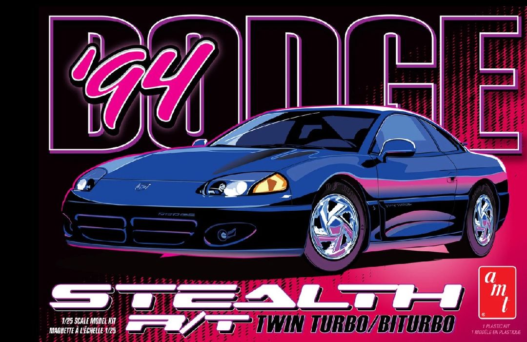 AMT Dodge Stealth R/T Twin Turbo 1/25 Model Kit (Level 2)