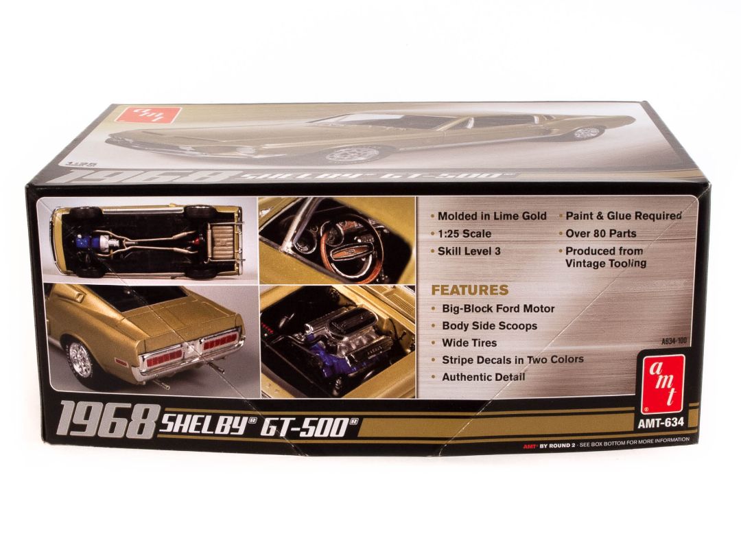 AMT 1968 Shelby GT-500 1/25 Model Kit (Level 3) - Click Image to Close