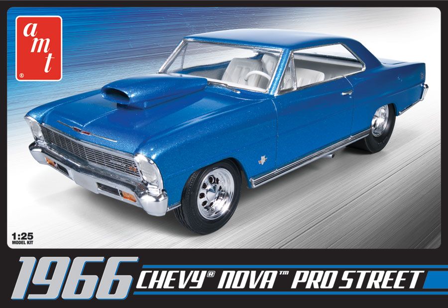 AMT 1966 Chevy Nova Pro Street 1/25 Model Kit (Level 2)