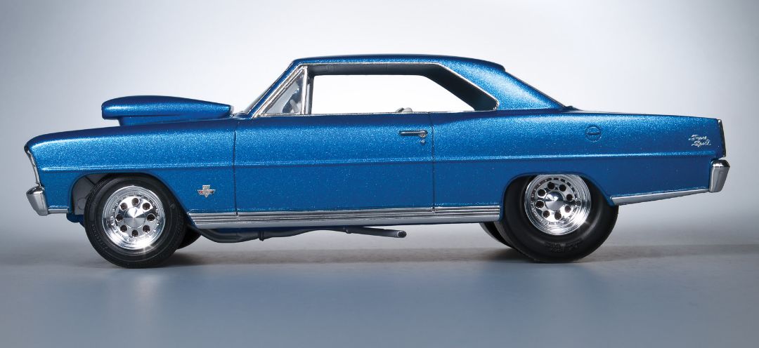 AMT 1966 Chevy Nova Pro Street 1/25 Model Kit (Level 2) - Click Image to Close