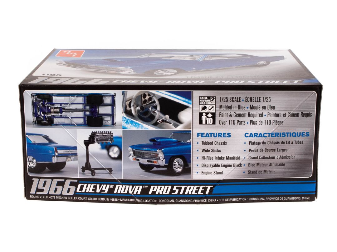 AMT 1966 Chevy Nova Pro Street 1/25 Model Kit (Level 2)