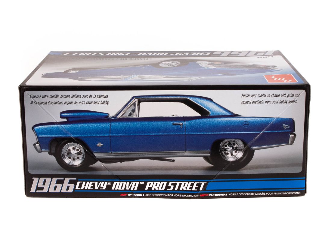 AMT 1966 Chevy Nova Pro Street 1/25 Model Kit (Level 2) - Click Image to Close