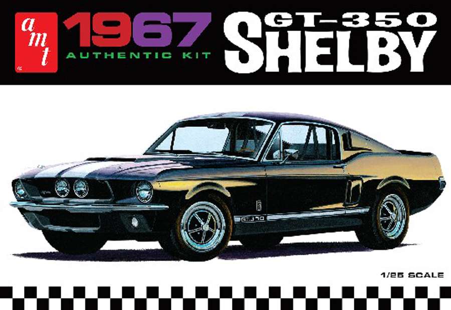 AMT 1967 GT-350 Shelby Molded in Black1/25 Model Kit (Level 2) - Click Image to Close