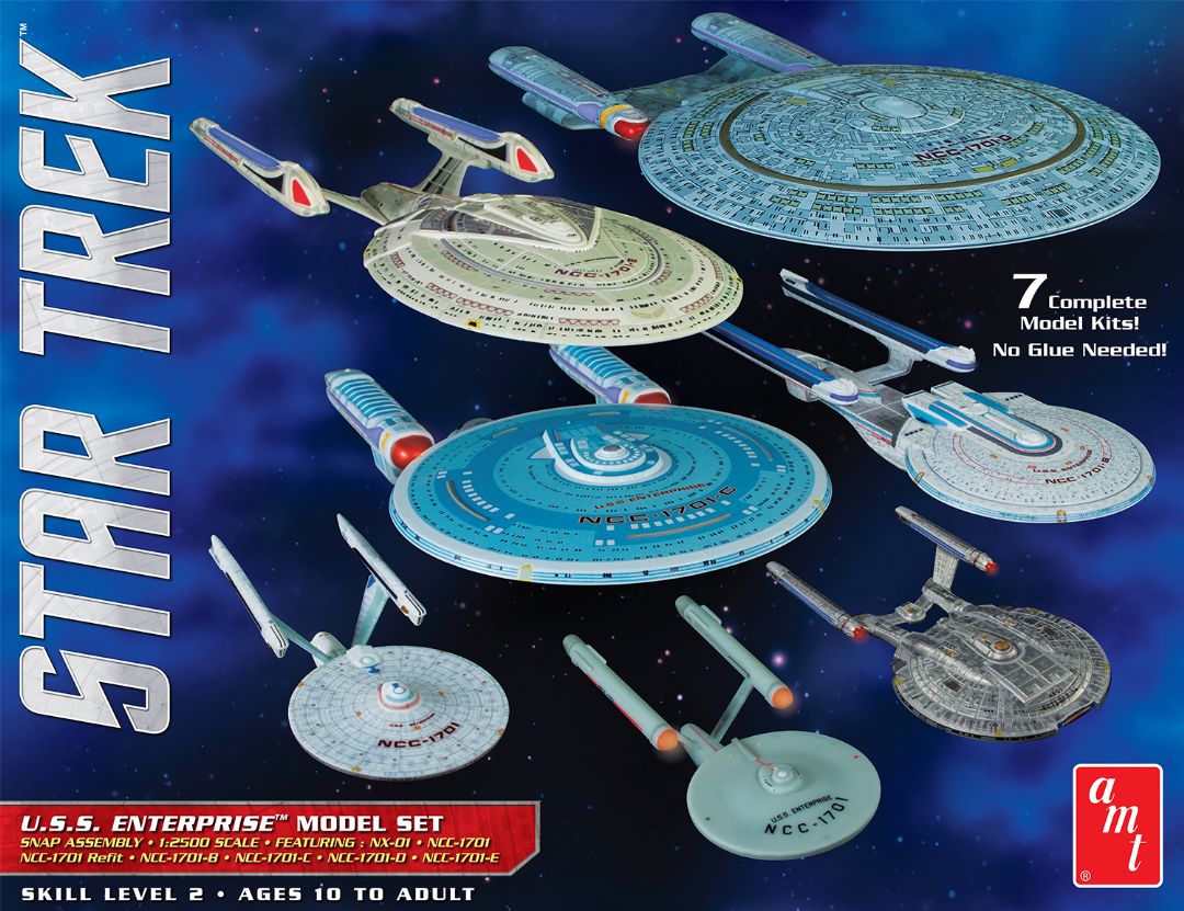 AMT Star Trek Cadet Series U.S.S. Enterprise Box Set 1/2500 Model Kit (Level 2)