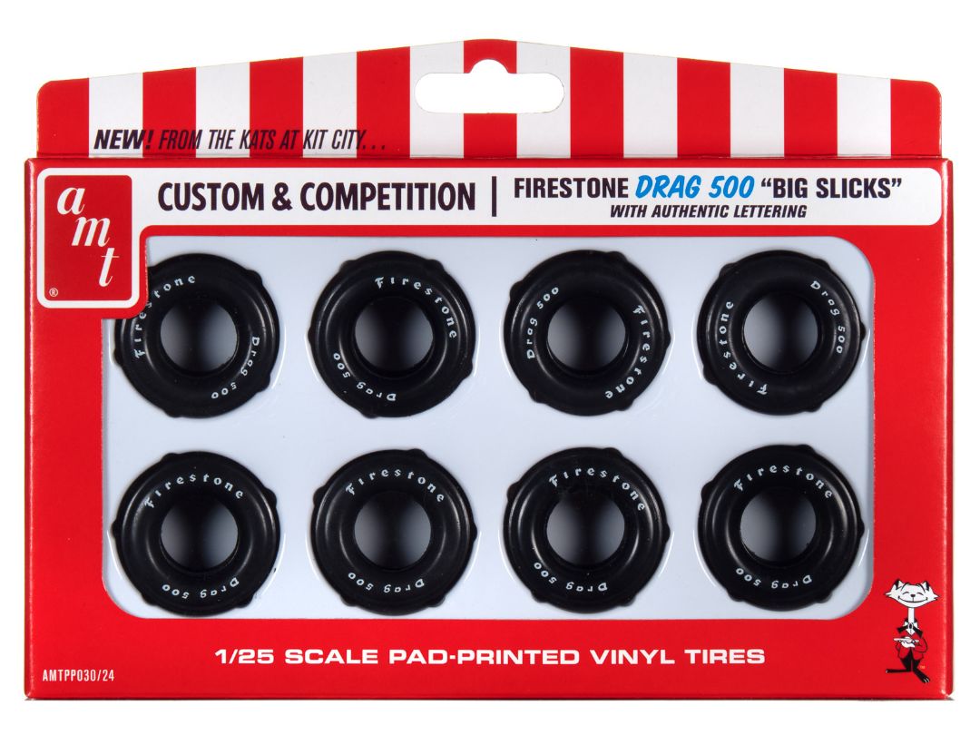 AMT 1/25 Firestone Drag 500 Big Slicks Parts Pack - Click Image to Close