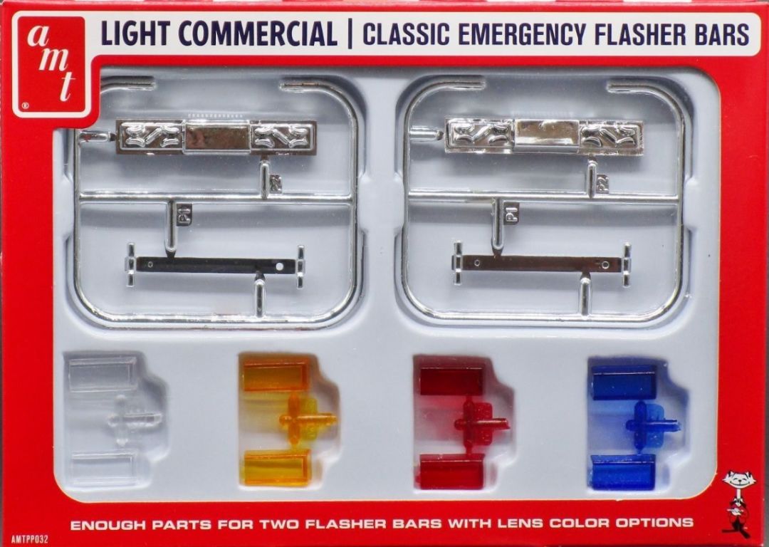 AMT Classic Emergency Flasher Parts Pack 1/25 Model Kit - Click Image to Close