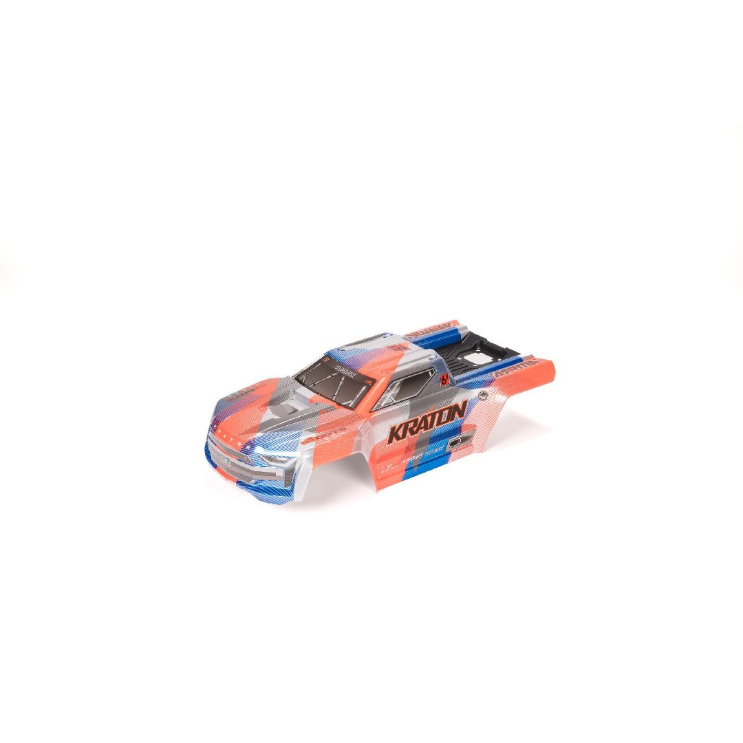 Arrma KRATON Painted Decaled Trimmed Body Set - Blue/Orange