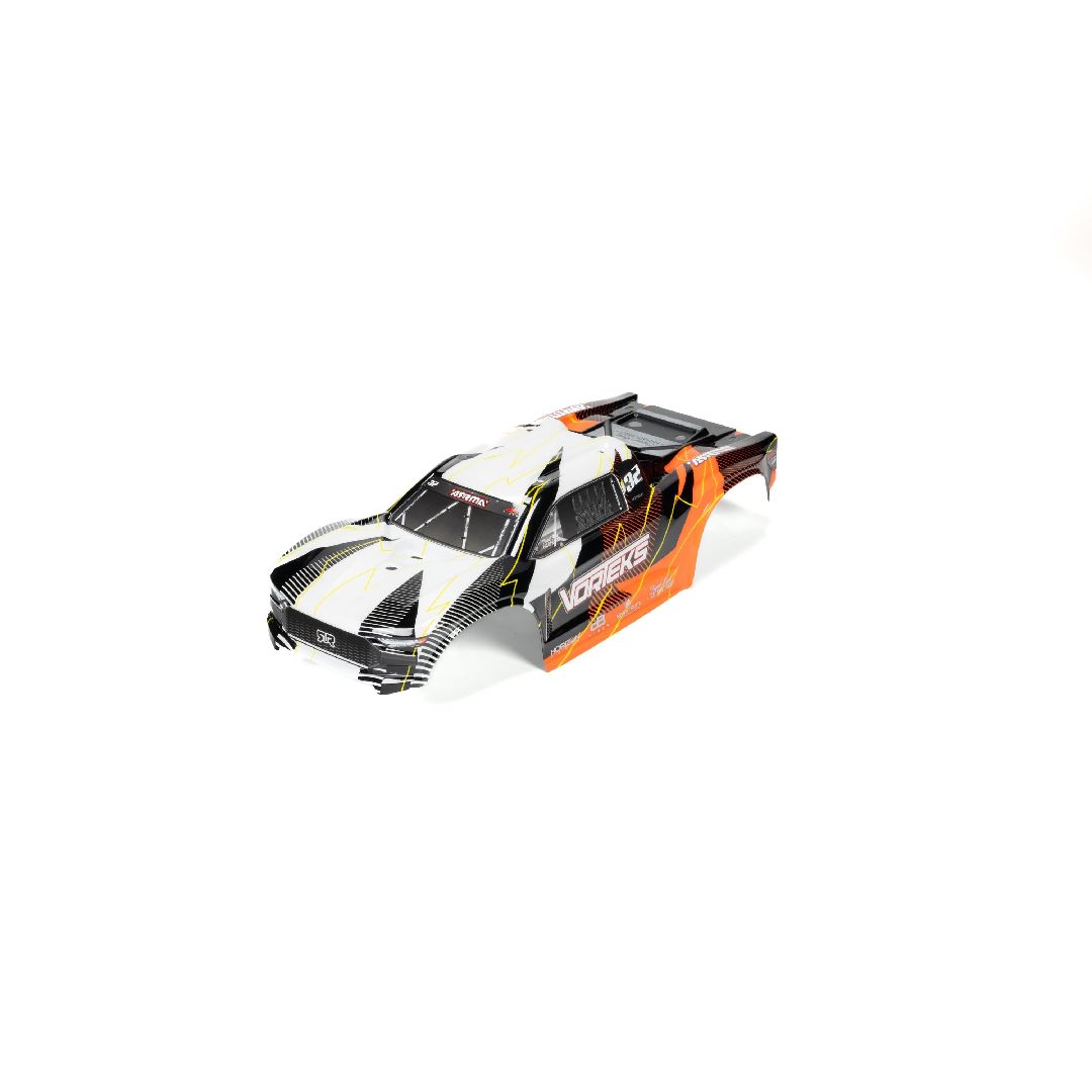 Arrma VORTEKS 2WD Clipless Painted Decaled Body Set - Orange