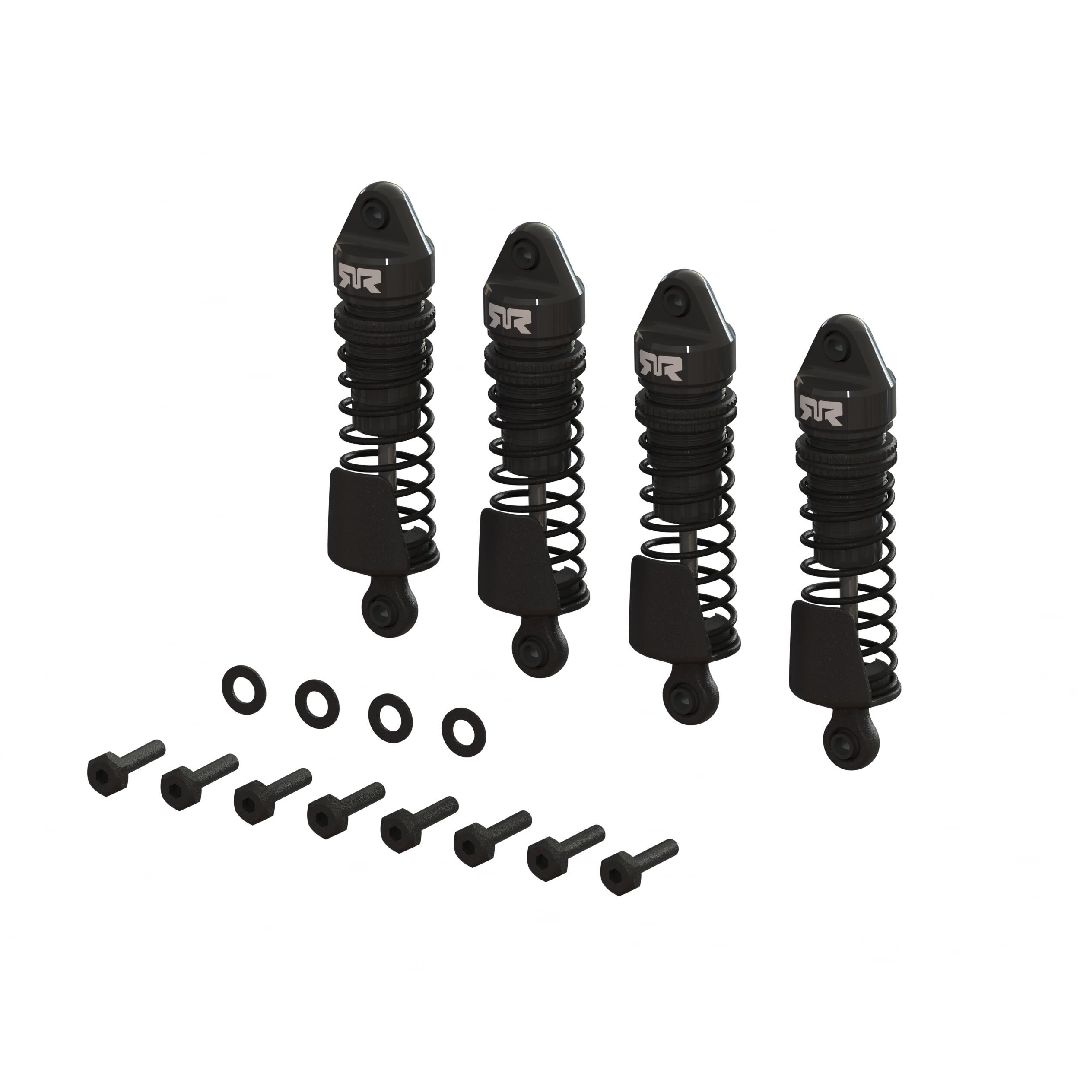 Arrma Aluminum Shock Set, 58mm, 1000cSt, GROM, Black (4)