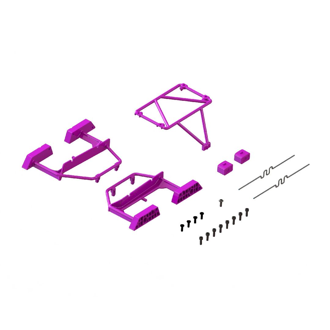Arrma Desert Truck Body Roll Cage Set - GROM - Purple