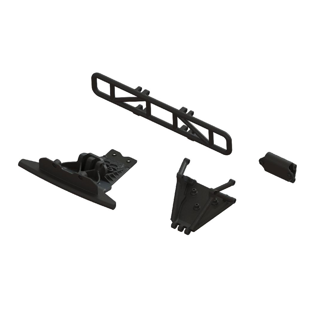 Arrma Lower Skid And Bumper Set - Black