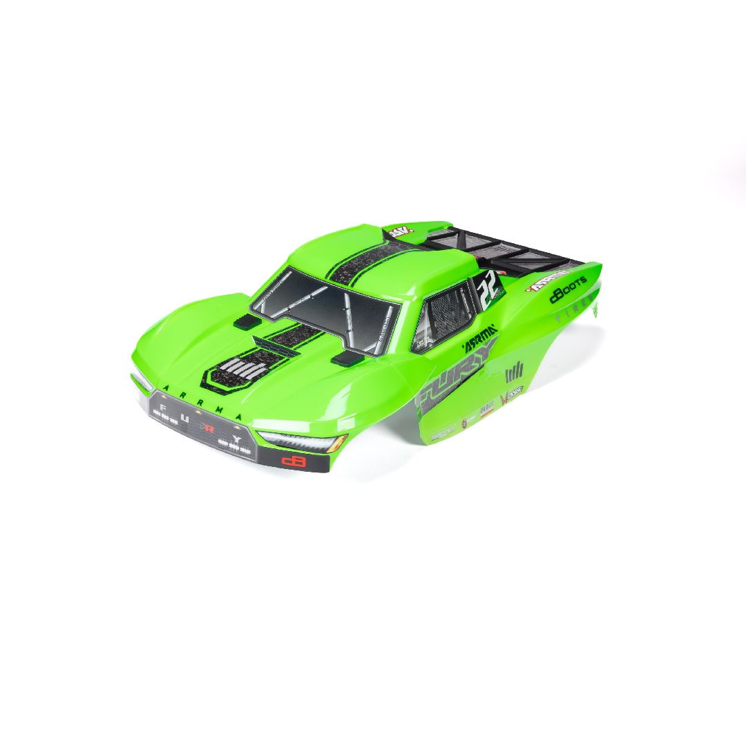 Arrma FURY Painted Decaled Trimmed Body Set - Green